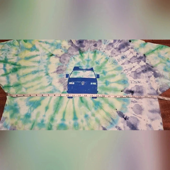 Fruit Of The Loom Men's Hippie Van Tye Dye Short Sleeve Shirt Size 2XL NWOT - Picture 8 of 9